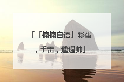 「楠楠自语」彩蛋，手雷，邋遢帅