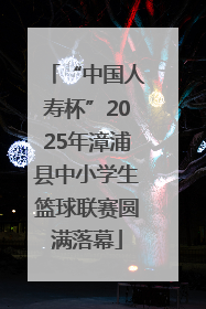 “中国人寿杯”2025年漳浦县中小学生篮球联赛圆满落幕