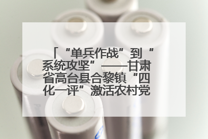 “单兵作战”到“系统攻坚”——甘肃省高台县合黎镇“四化一评”激活农村党员管理新引擎