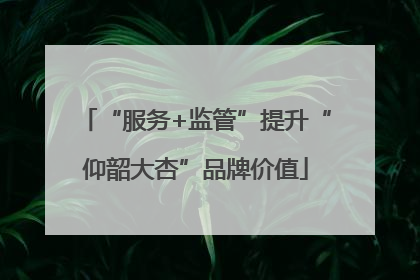 “服务+监管”提升“仰韶大杏”品牌价值