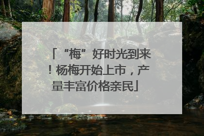 “梅”好时光到来！杨梅开始上市，产量丰富价格亲民