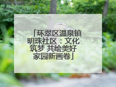 环翠区温泉镇明珠社区：文化筑梦 共绘美好家园新画卷