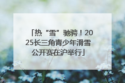 热“雪”驰骋！2025长三角青少年滑雪公开赛在沪举行