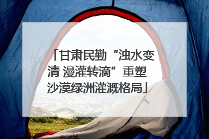 甘肃民勤“浊水变清 漫灌转滴”重塑沙漠绿洲灌溉格局