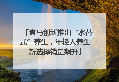盒马创新推出“水替式”养生，年轻人养生新选择销量飙升