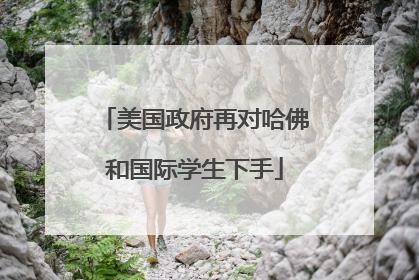 美国政府再对哈佛和国际学生下手