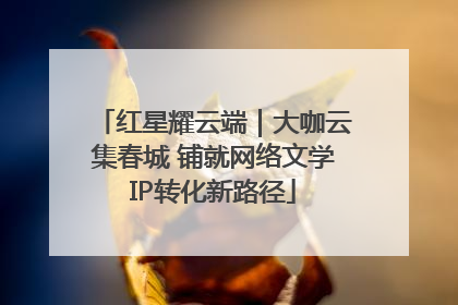 红星耀云端｜大咖云集春城 铺就网络文学IP转化新路径