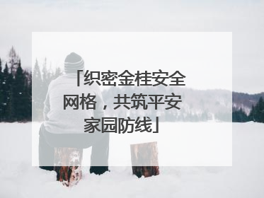 织密金桂安全网格，共筑平安家园防线