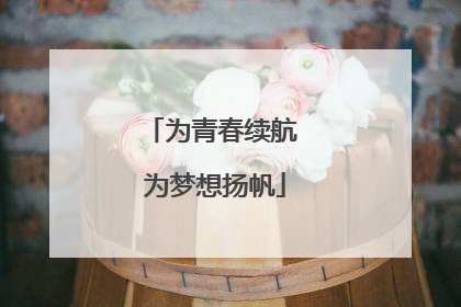 为青春续航 为梦想扬帆
