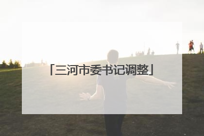 三河市委书记调整