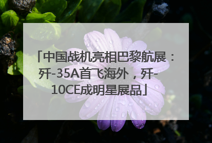 中国战机亮相巴黎航展：歼-35A首飞海外，歼-10CE成明星展品