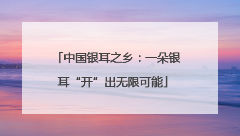 中国银耳之乡：一朵银耳“开”出无限可能