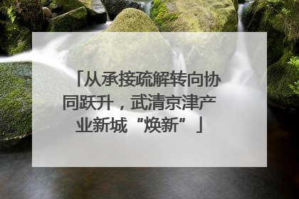 从承接疏解转向协同跃升，武清京津产业新城“焕新”