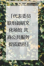 代表委员联组调研文化场馆 共商公共服务提质路径
