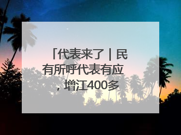 代表来了｜民有所呼代表有应，增江400多年古码头焕新