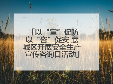 以“宣”促防 以“咨”促安 襄城区开展安全生产宣传咨询日活动