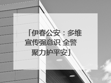 伊春公安：多维宣传强意识 全警聚力护平安