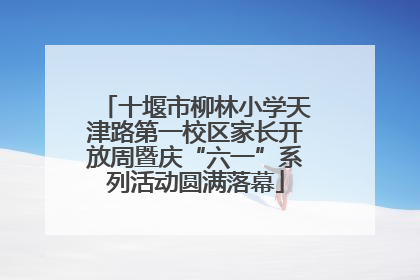 十堰市柳林小学天津路第一校区家长开放周暨庆“六一”系列活动圆满落幕