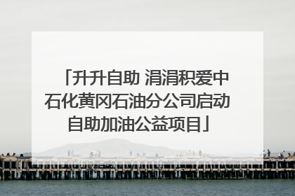 升升自助 涓涓积爱中石化黄冈石油分公司启动自助加油公益项目
