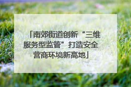 南郊街道创新“三维服务型监管”打造安全营商环境新高地