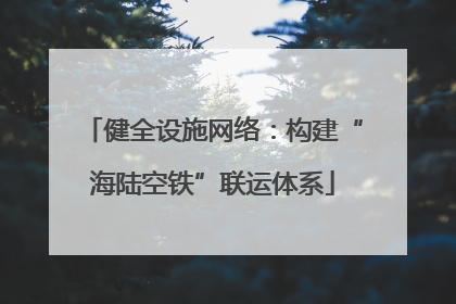 健全设施网络：构建“海陆空铁”联运体系