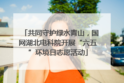 共同守护绿水青山，国网湖北电科院开展“六五”环境日志愿活动