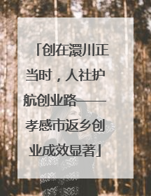 创在澴川正当时，人社护航创业路——孝感市返乡创业成效显著
