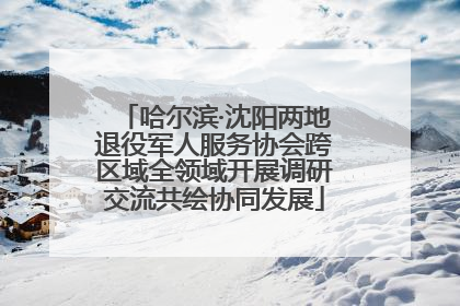 哈尔滨·沈阳两地退役军人服务协会跨区域全领域开展调研交流共绘协同发展