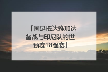 国足抵达雅加达备战与印尼队的世预赛18强赛