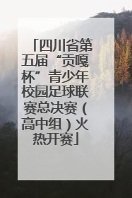 四川省第五届“贡嘎杯”青少年校园足球联赛总决赛（高中组）火热开赛