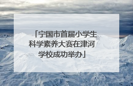 宁国市首届小学生科学素养大赛在津河学校成功举办