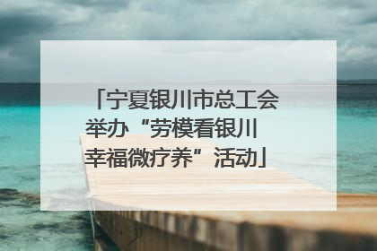 宁夏银川市总工会举办“劳模看银川 幸福微疗养”活动