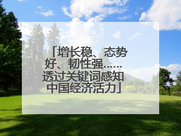 增长稳、态势好、韧性强……透过关键词感知中国经济活力