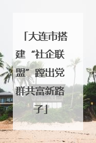 大连市搭建“社企联盟”蹚出党群共富新路子