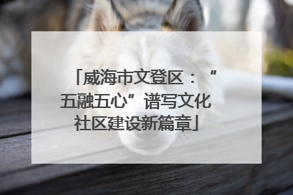 威海市文登区：“五融五心”谱写文化社区建设新篇章
