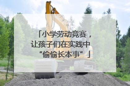 小学劳动竞赛，让孩子们在实践中“偷偷长本事”