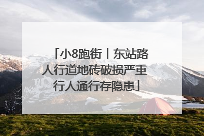 小8跑街丨东站路人行道地砖破损严重 行人通行存隐患