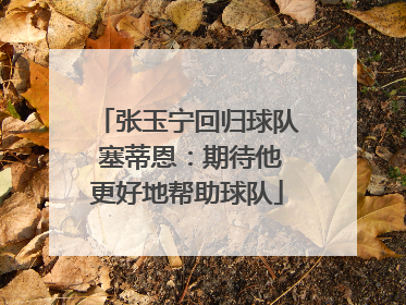 张玉宁回归球队 塞蒂恩：期待他更好地帮助球队