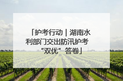 护考行动｜湖南水利部门交出防汛护考“双优”答卷