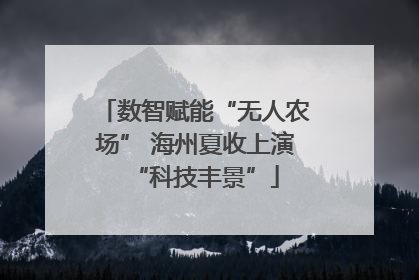 数智赋能“无人农场” 海州夏收上演“科技丰景”