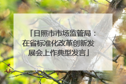 日照市市场监管局：在省标准化改革创新发展会上作典型发言