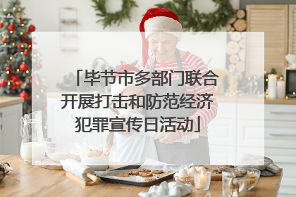 毕节市多部门联合开展打击和防范经济犯罪宣传日活动