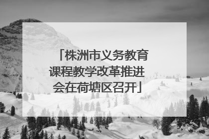 株洲市义务教育课程教学改革推进会在荷塘区召开
