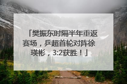 樊振东时隔半年重返赛场，乒超首轮对阵徐瑛彬，3:2获胜！