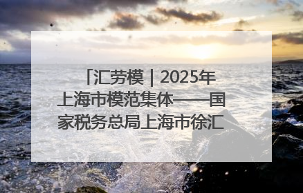 汇劳模｜2025年上海市模范集体——国家税务总局上海市徐汇区税务局第一税务所