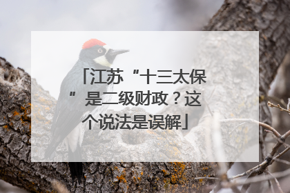 江苏“十三太保”是二级财政？这个说法是误解