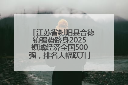 江苏省射阳县合德镇强势跻身2025镇域经济全国500强，排名大幅跃升