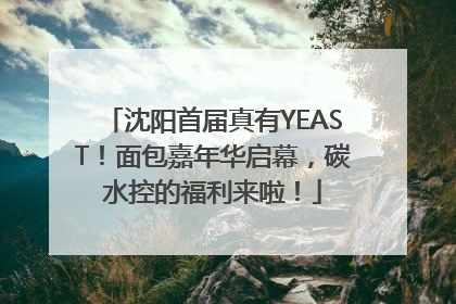 沈阳首届真有YEAST！面包嘉年华启幕，碳水控的福利来啦！