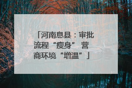 河南息县：审批流程“瘦身” 营商环境“增温”
