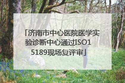 济南市中心医院医学实验诊断中心通过ISO15189现场复评审
